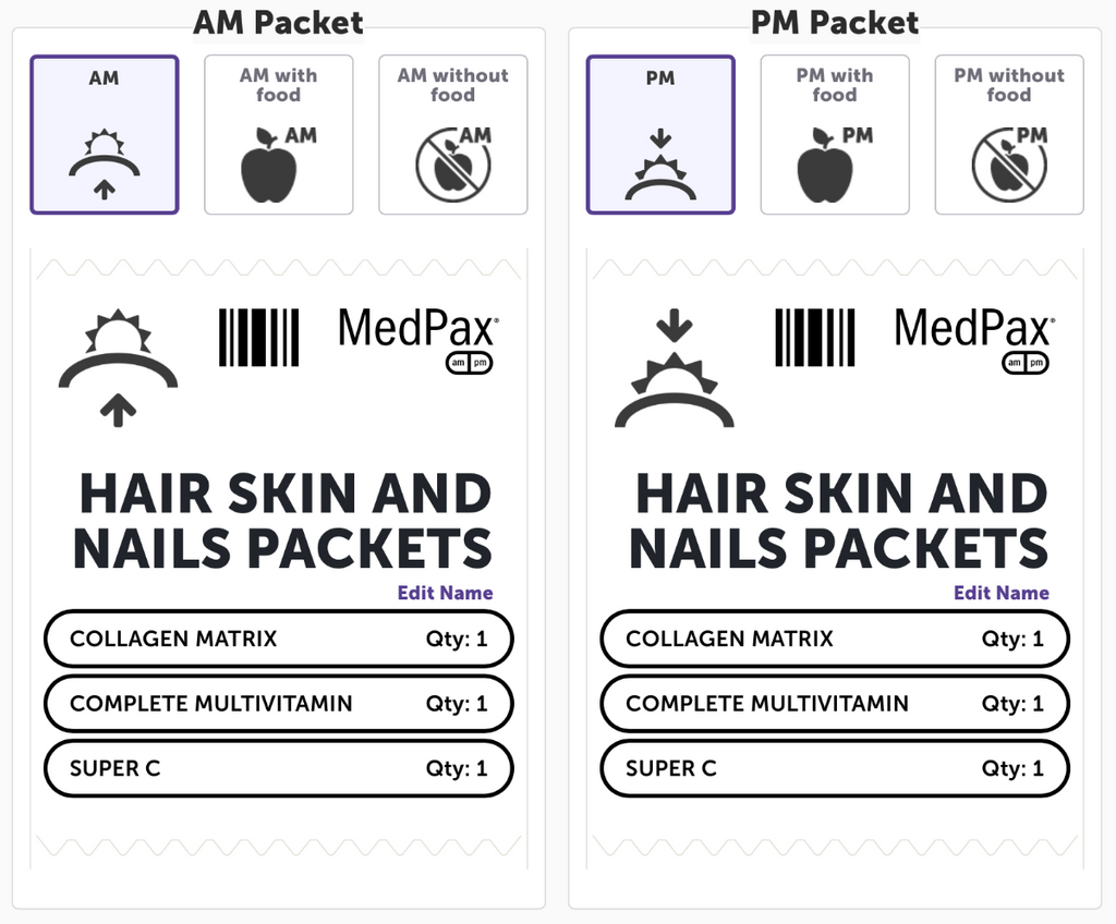 Protocols For Health, Hair - Skin & Nails Pax 30 Daily Packs