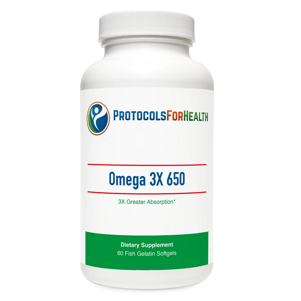 Protocols For Health, Omega 3X 650 - 60 Softgels