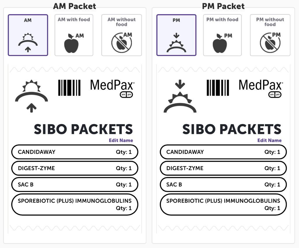 Protocols For Health, SIBO Pax 30 Daily Packs